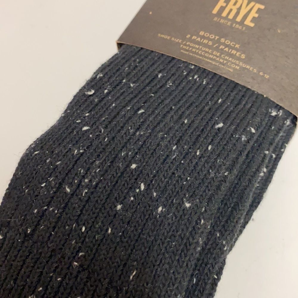 ‎Frye Men's 2-Pack Tweed Ribbed Boot Socks - Picture 7 of 8